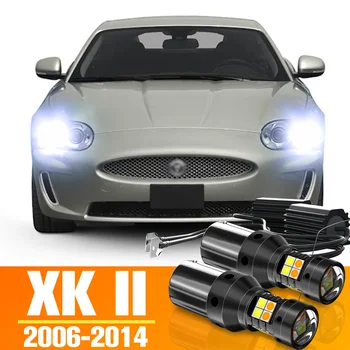 2 ks Dual Mode LED Zase Signál+Denných prevádzkových Svetla DRL Príslušenstvo Pre Jaguar XK II 2 2006-2014 2008 2009 2010 2011 2012 2013