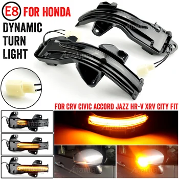 2 KS Na Honda CRV 2013-2021 Dohodou Fit GK5 XRV Dynamické LED Bočné Dvere Krídlo Zase Signál Svetlo Zrkadlo Indikátor Lampa Blinker