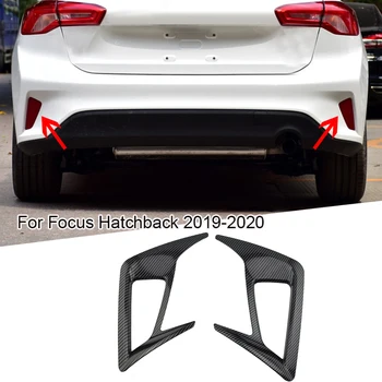2 ks Zadné Hmlové Svetlo na Čítanie Rám, Kryt Výbava pre Ford Focus Hatchback MK4 2019-2020