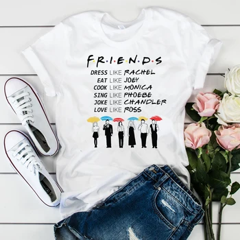 2021 Priateľmi Byť Ako Tričko Priateľov Tv Show T-shirt Najlepšími Priateľmi Pivot Košele Dievčatá Tumblr Tee Lumbálna Topy