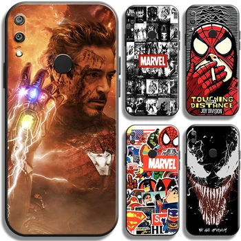 Marvel Avengers Pre Huawei Y9 Prime Y9 2019 Y9A Telefón Prípade Kvapalných Kremíka Shell TPU Funda Plnú Ochranu Kryt Späť
