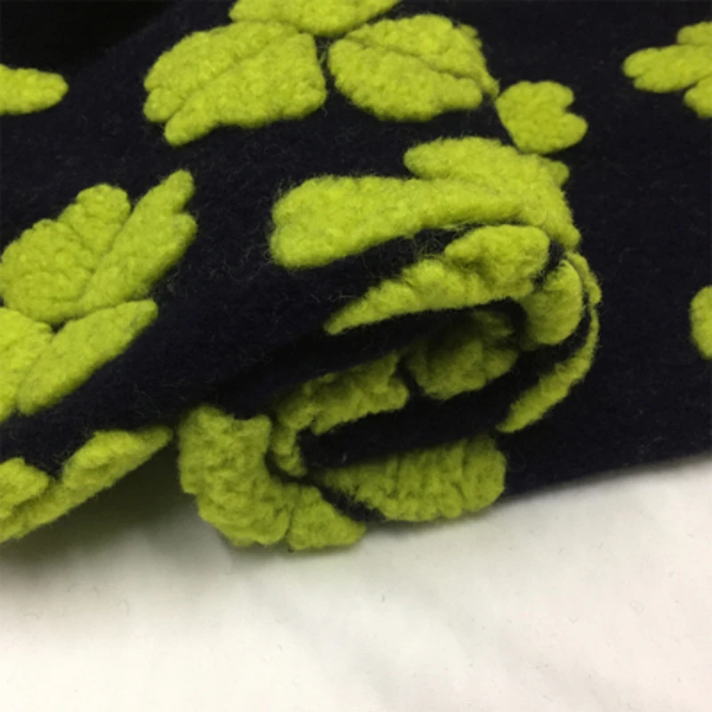 Vlna Cashmere Textílie Jeseň Zima Pribrala Troch-dimenzionální Žakárové Materiál Značky Pletené Bunda Šaty Textílie podľa Meter Obrázok 1